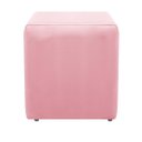 Ver imagem 2 de kit Poltrona Catar e Puff Dado Suede Rosa Bebê - ADJ Decor