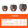 Jogo Vasos 3 Tamanhos Canela Preto Terrano - 3