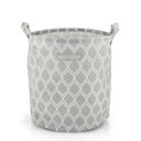 Ver imagem 2 de Conjunto de Cesto para Roupa M e G Cinza - Listrada