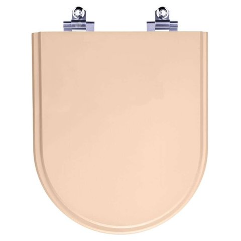 Tampa de Vaso Sanitario com Amortecedor Carrara Rosa Floral para Bacia Deca