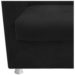kit 03 Poltronas Decorativas Tilla Suede Preto - ADJ Decor - 8