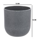 Ver imagem 6 de Vaso Redondo Decorativo Cinza 12,5x12,5 cm - D’Rossi