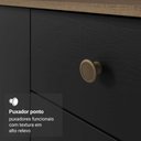 Ver mais imagens de Kit Cozinha Balcão Gabinete 3 Portas 2 Gavetas e Armário Cozinha Despensa 5 Prateleiras Preto