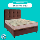 Ver imagem 4 de Kit Cabeceira + Cama Box Bau + Colchão Casal D33 Maxsono Paropas