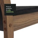 Ver imagem 5 de Conjunto Sala de Jantar Mesa Tampo de Madeira 4 Cadeiras Rustic/preto/oxford Talita Madesa