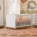 Ver imagem 1 de Berço Mini Cama 4315 Branco Acetinado + Colchão Gazin Patoti Móveis