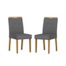 Kit 02 Cadeiras para Mesa de Jantar Estofada Lectus Luxo -new Ceval - 1