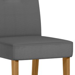 Kit 02 Cadeiras para Mesa de Jantar Estofada Lectus Luxo -new Ceval - 5