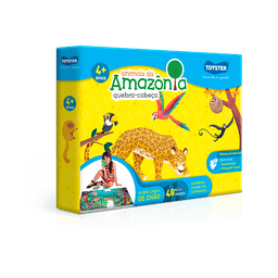 Quebra-Cabeça 48 Peças Grandes Animais da Amazônia Toyster - 3