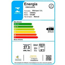 Freezer Vertical Cvu26Fb Consul 1 Porta Reversível e 1 Gaveta 231 Litros 220V - 9