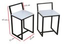 Ver imagem 2 de Mesa Redonda Jantar Prime Compacta de Madeira 4 Cadeiras Branca BF Decor