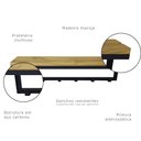 Ver imagem 7 de Cabideiro Strassis Design Sd-5005 Preto
