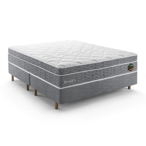 Cama Box Blend 32 Latex Firme - Solteiro King 96x203cm - Box