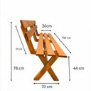 Ver imagem 7 de Conjunto Mesa para Jardim com 4 Bancos Kit Churrasco Yescasa