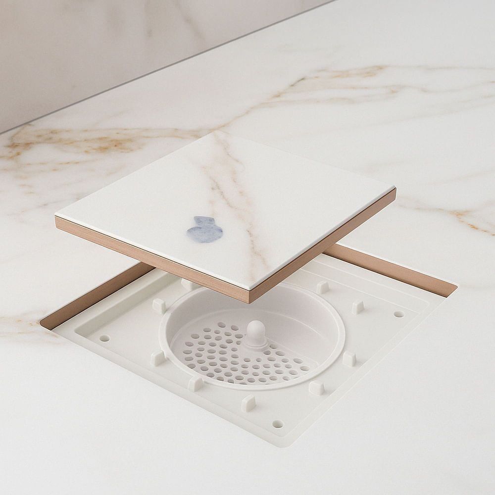 Ralo Linear Oculto Tampa Rasa 10x10cm - Multicerto - 2