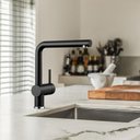 Ver imagem 2 de Torneira Cozinha Monocomando, Metal Nobre, Bico Extensor Acabamento: Premium; Cor: Preta