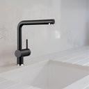 Ver imagem 4 de Torneira Cozinha Monocomando, Metal Nobre, Bico Extensor Acabamento: Premium; Cor: Preta