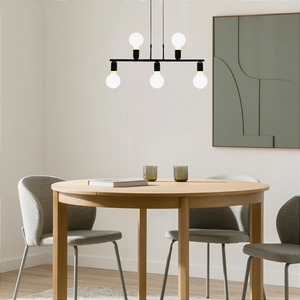 Luminária de Teto Pendente Tugson 5 Lâmpadas Industrial Moderno - Rose Gold