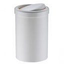 Ver imagem 1 de Lixeira Tampa Basculante 8 Litros Branca 1220bc