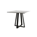 Ver imagem 4 de Conjunto de Jantar Mesa Mônaco Premium 90cm Branca com 4 Cadeiras Estofadas Marrom - Cor: Preto
