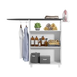 Tábua de Passar Armário Lavanderia 2 Portas Multimóveis Cr30035 Branco - 5