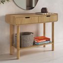 Ver imagem 3 de Aparador para Sala de Estar 2 Gavetas 100cm Nordic A03 Hanover Roble - Lyam Decor