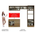 Ver imagem 6 de Armário de Cozinha Completa 270cm Rustic Glamy Madesa 12