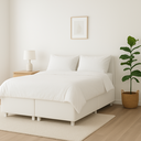 Ver imagem 2 de Cama Box King Bipartido 193×203 – Branco Base Reforçada