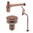 Ver imagem 1 de Kit Banheiro Lavatório Cobre Fosco Torneira Mesa + Válvula Click + Sifão Metal Completo Luxo