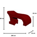 Ver imagem 7 de Maca Estofada Estética Botonê 70 Cm Sobrancelha Cilios Cor:vermelho