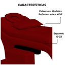 Ver imagem 3 de Maca Estofada Estética Botonê 70 Cm Sobrancelha Cilios Cor:vermelho