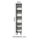 Ver imagem 4 de Paneleiro 40cm 2 Portas com Pés Nice Madesa