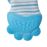 Mordedor Bebê Meia em Silicone Texturizado Massagear a Gengiva - Azul - 3