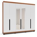 Ver imagem 3 de Guarda Roupa Casal 6 Portas 240cm com Espelho Madrid Politorno Móveis