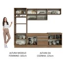 Ver imagem 6 de Armário de Cozinha Completa 270cm Rustic Glamy Madesa 13