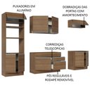 Ver imagem 5 de Armário de Cozinha Completa 270cm Rustic Glamy Madesa 13