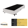 Cama Box 2 em 1 Cama Auxiliar Solteiro Solteiro Branca - 2