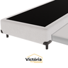 Cama Box 2 em 1 Cama Auxiliar Solteiro Solteiro Branca - 4