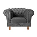Ver imagem 2 de Kit 2 poltronas Chesterfield Capitonê Duque Suede Cinza Chumbo Decoração, Recepção, Salas de Tv e Es