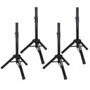 Ver imagem 1 de 4 Suportes Pedestal Tripé Caixa Som Acústica Audio Ativa Passiva Profissional Ajustável Amvox Tp001
