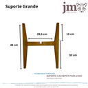 Ver imagem 2 de Suporte Cachepot P/ Vasos de Plantas Alto Luxo Grande