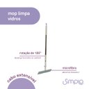 Ver imagem 3 de Mop Limpa Vidros com Cabo Extensível 2 em 1 - Simplo