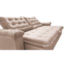 Ver imagem 6 de Sofá Retrátil e Reclinável 2,55m Cama Inbox Big Fresh com Softgel d40 Velupluma Bege