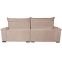 Ver imagem 4 de Sofá Retrátil e Reclinável 2,55m Cama Inbox Big Fresh com Softgel d40 Velupluma Bege