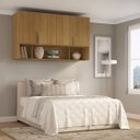 Ver imagem 2 de Módulo Aéreo para Cama de Casal Mdf Altezza Clean Belmax:freijó