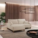 Ver imagem 2 de Sofá Albano Linho 185cm Chaise Lado Esquerdo Meu Sofá Online A294 Linho Creme