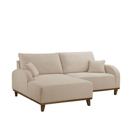 Sofá Albano Linho 185cm Chaise Lado Esquerdo Meu Sofá Online A294 Linho Creme