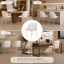 Ver imagem 6 de Kit 2 Cadeira de Jantar Estofada Ergonômica D28 Aço Carbono Aurora - Champagne | Marfim | Palha