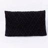 Capa de Almofáda Tricot 50x30 com Zíper Sofá Trico Cod 106430 - Preto - 1