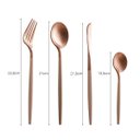 Ver imagem 4 de Faqueiro Aço Inox Super Luxo 24 Peças Rose/nude - Wp Connect Rose/nude Aço Inox